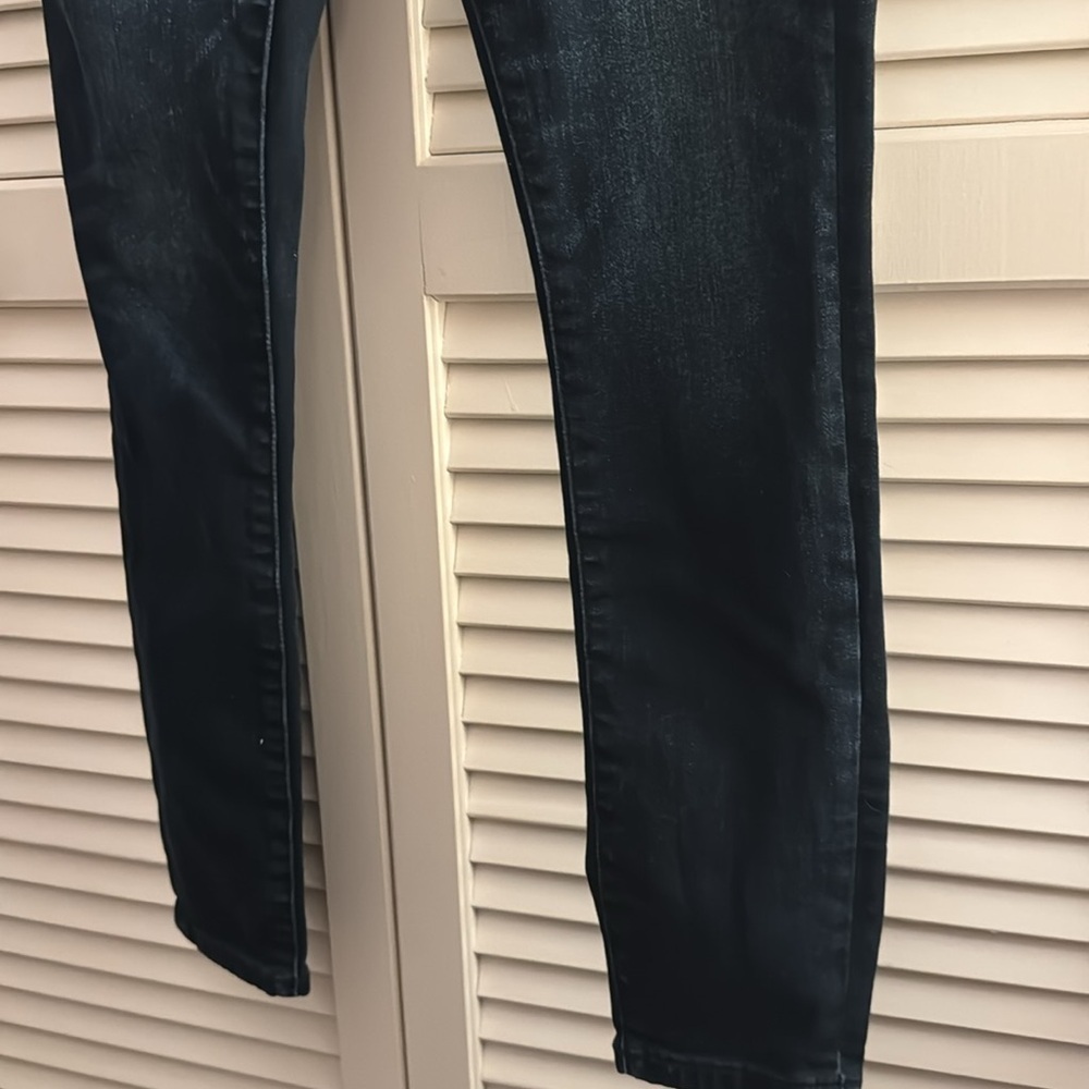 Express Women’s Dark Denim Perfect Skinny High Rise 8R  EUC - Picture 2 of 6